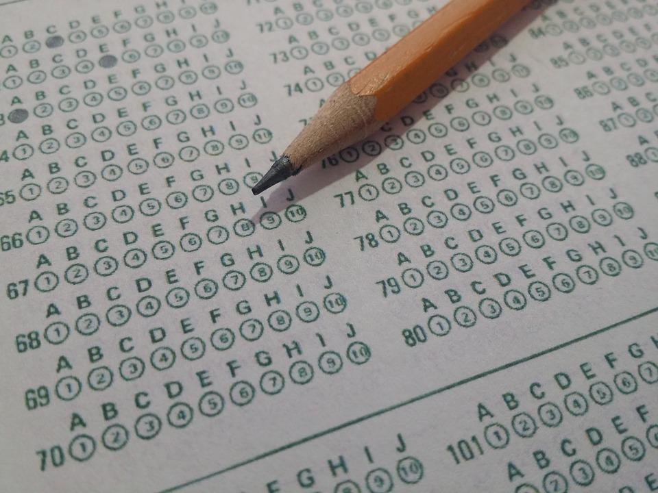 Most standardized tests, as mentioned below, are taken on Scranton, as shown above.
