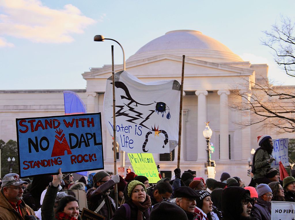 Protests re-erupted across the country following Trump's resurrection of the Dakota Access Pipeline.