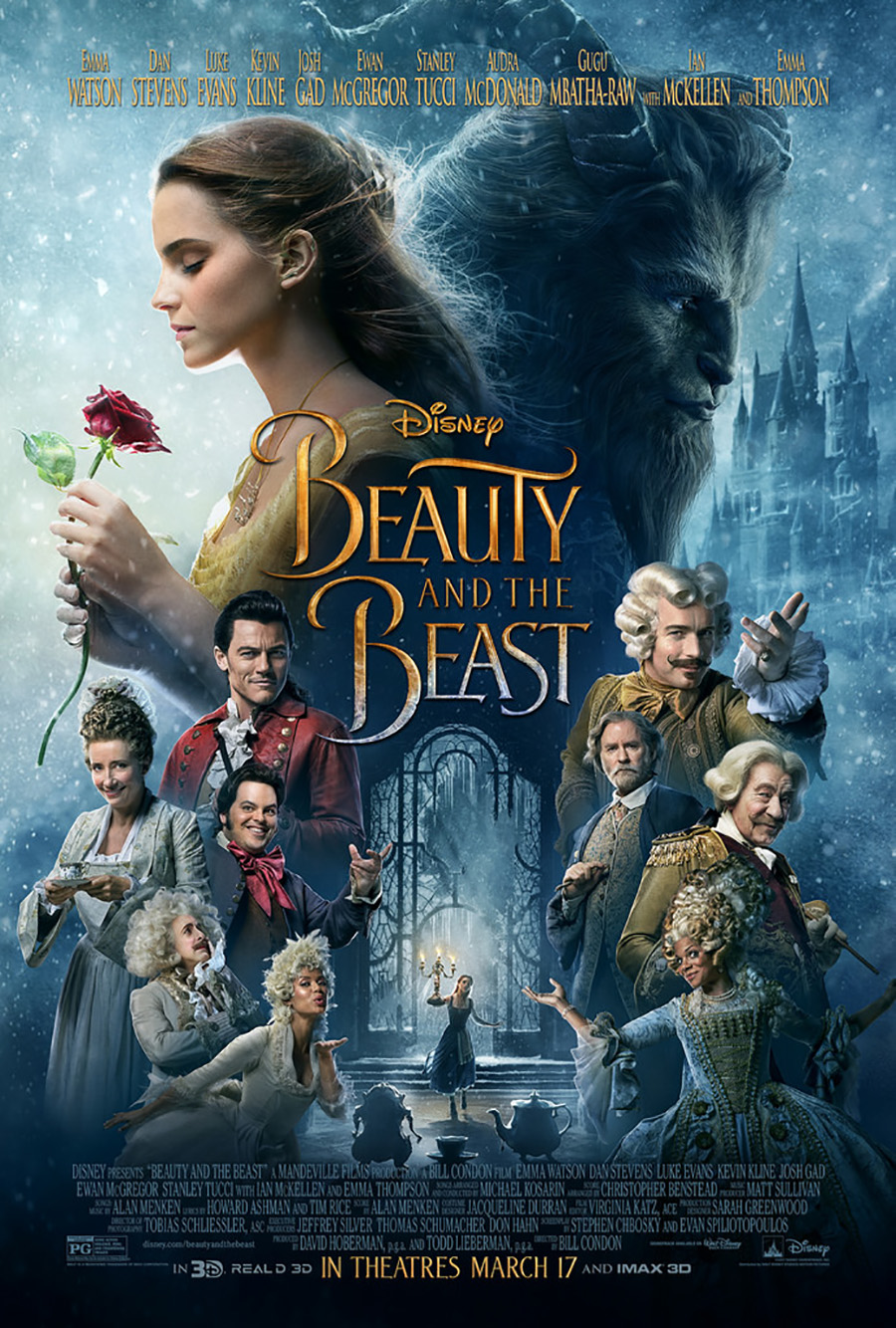 Beauty and the Beast, starring Emma Watson as Belle and Dan Stevens as Beast, was released in theaters March 17.