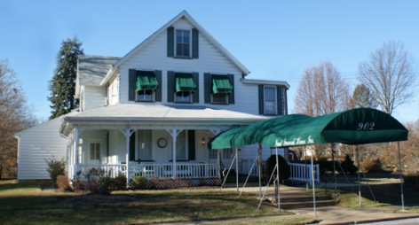 The funeral director of the Faust Funeral Homes in Hulmeville, shown above, was recently subpoenaed for several crimes committed over the past two years.