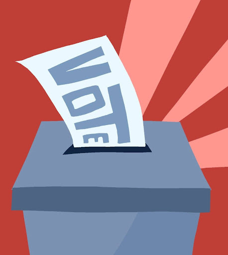 A ballot being cast. (Carly Bogansky/The Playwickian)
